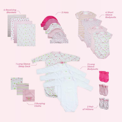 Baby Essential 23 Piece Layette Set for Newborns and Infants, 0-6 Months