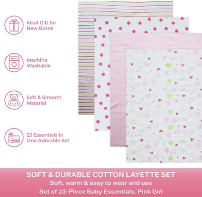 Baby Essential 23 Piece Layette Set for Newborns and Infants, 0-6 Months